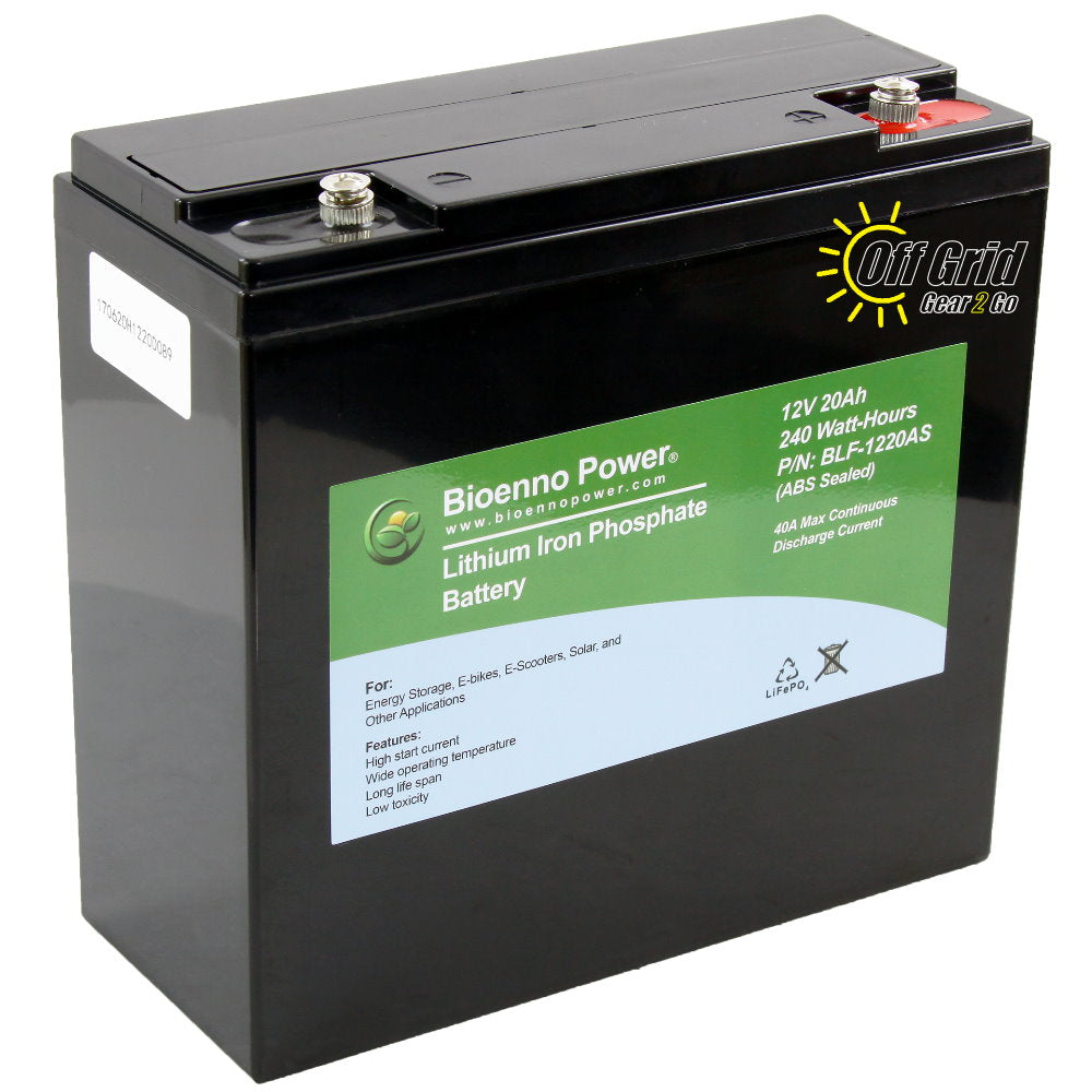 12V, 6Ah LFP Battery (PVC, BLF-1206A)