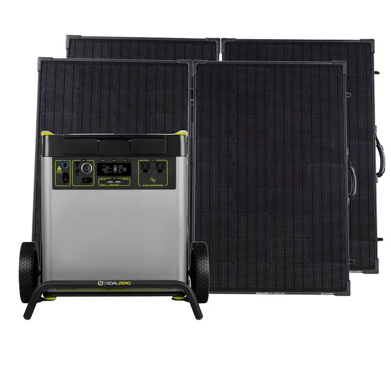 Yeti6000X + (2) Boulder200 BC Solar Panels